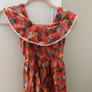 Size six girls romper dress